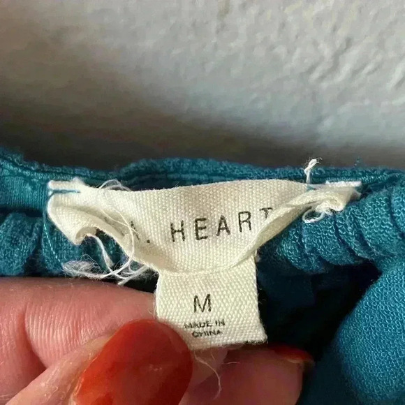 50. LA Hearts Blue size M tie-strap mini dress - Picture 3 of 5